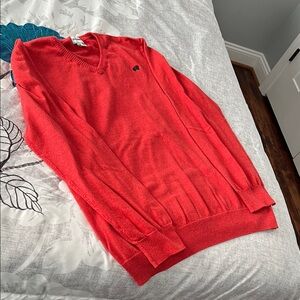 Old Navy Bright Red V-Neck Sweater